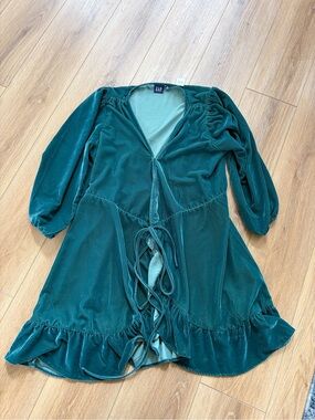 GAP Velvet Wrap Dress